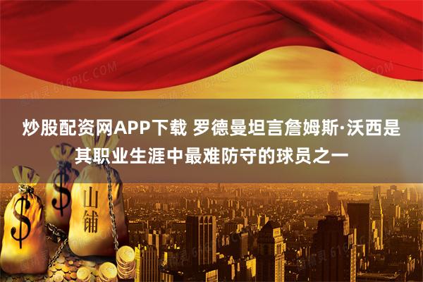 炒股配资网APP下载 罗德曼坦言詹姆斯·沃西是其职业生涯中最难防守的球员之一